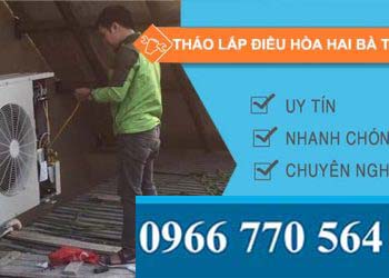 nhân viên tháo lắp điều hòa hai bà trưng