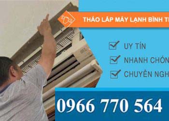 tháo lắp máy lạnh bình thủy