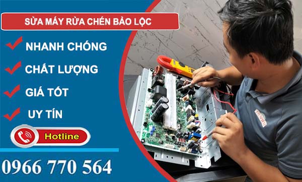 sửa máy rửa chén bảo lộc