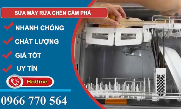 thợ sửa máy rửa chén cẩm phả