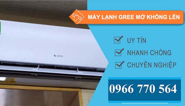 máy lạnh gree mở không lên