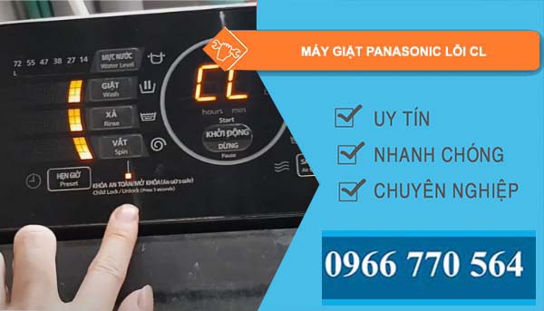 máy giặt panasonic lỗi cl