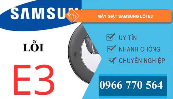 máy giặt samsung lỗi e3