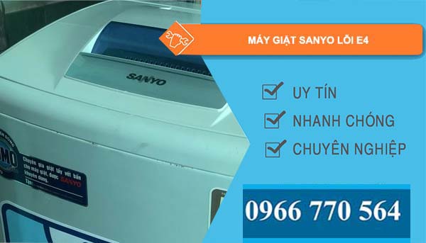 máy giặt sanyo lỗi e4