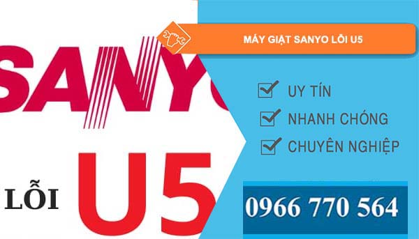 máy giặt sanyo lỗi u5