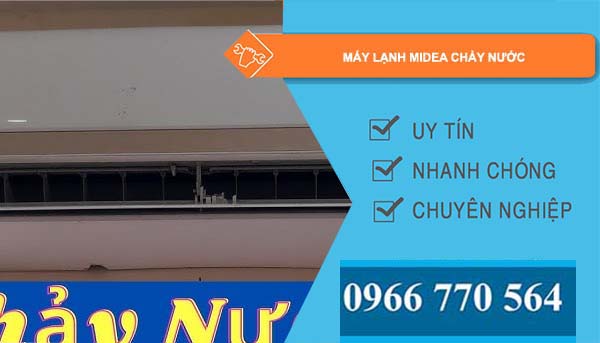 máy lạnh midea chảy nước