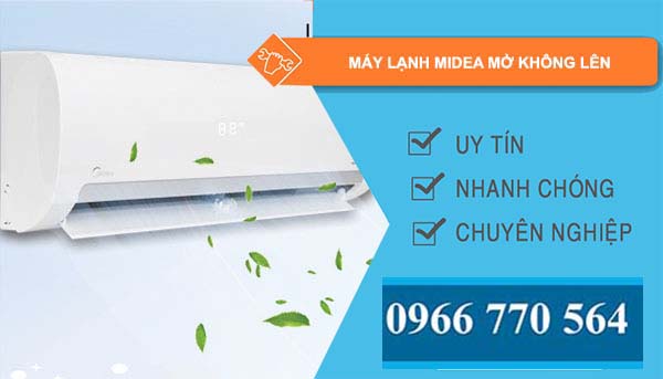 máy lạnh midea mở không lên