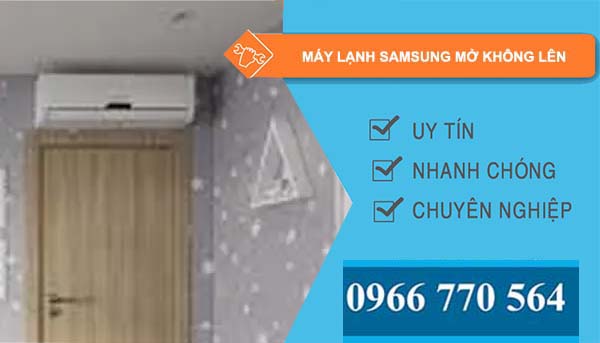 máy lạnh samsung mở không lên