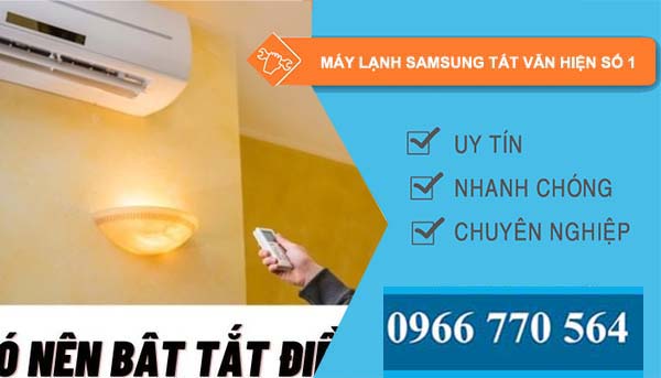 máy lạnh samsung tắt vẫn hiện số 1