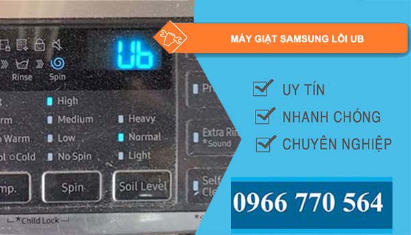 nguyên nhân máy giặt samsung lỗi ub