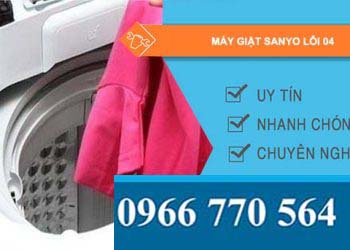 nguyên nhân máy giặt sanyo lỗi 04