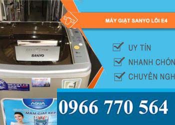 nguyên nhân máy giặt sanyo lỗi e4