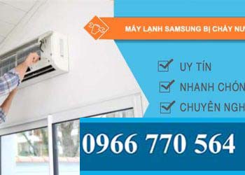 nguyên nhân máy lạnh samsung bị chảy nước