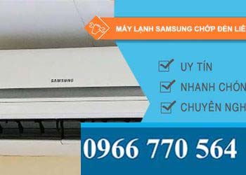 nguyên nhân máy lạnh samsung chớp đèn liên tục