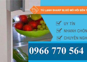 nguyên nhân tủ lạnh sharp bị đổ mồ hôi bên trong