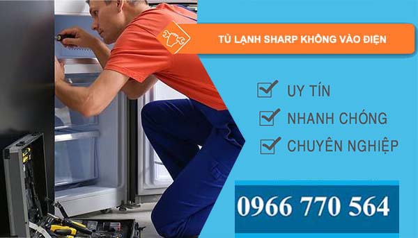 nguyên nhân tủ lạnh sharp không vào điện 