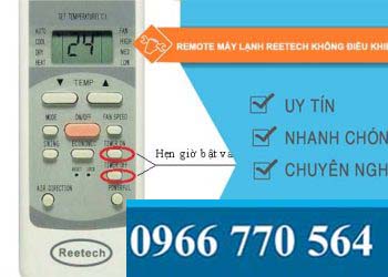 remote máy lạnh reetech không điều khiển được