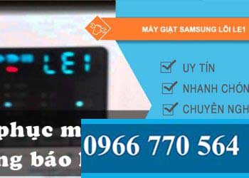 sửa máy giặt samsung lỗi le1