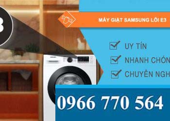 sửa máy giặt samsung lỗi e3