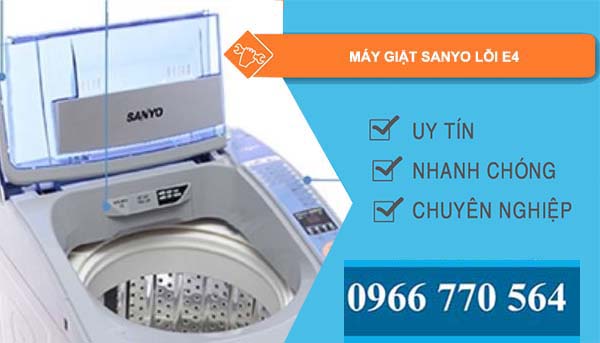 sửa máy giặt sanyo lỗi e4