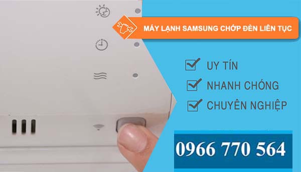 sửa máy lạnh samsung chớp đèn liên tục