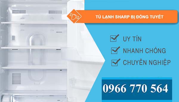 sửa tủ lạnh sharp bị đóng tuyết