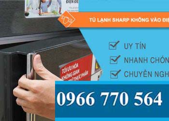 tủ lạnh sharp không vào điện