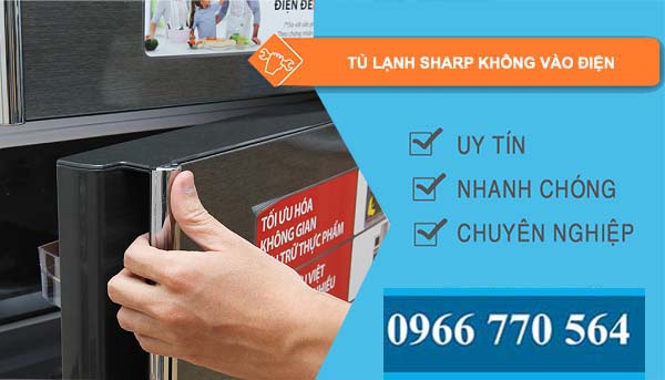 tủ lạnh sharp không vào điện 